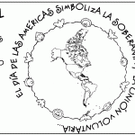 DIBUJO DIA DE LAS AMERICAS PARA COLOREAR DIBUJO DIA DE LAS AMERICAS PARA COLOREAR
